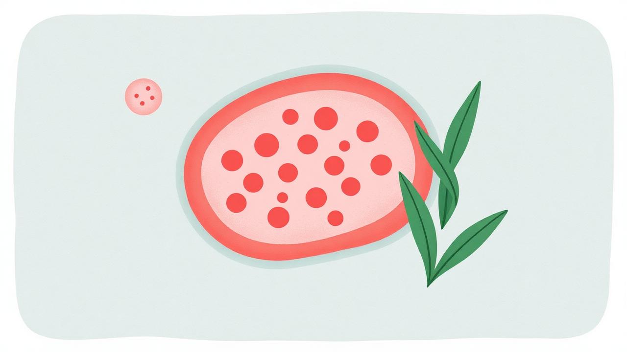 Editorial illustration of an inflamed gut lining