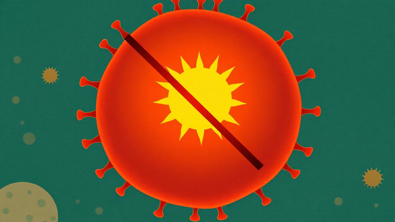Editorial illustration of melanocyte cross-section